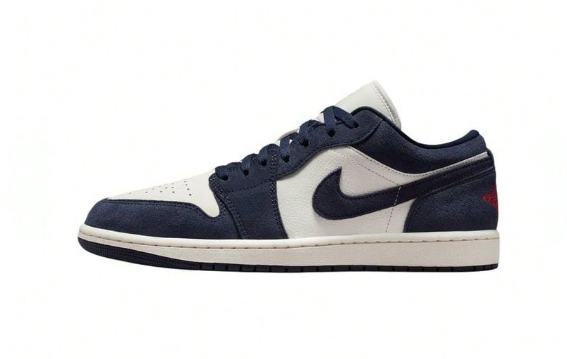 Air Jordan 1 Low SE 'Obsidian University Gold' Blue Sneakers Men IO7448-400