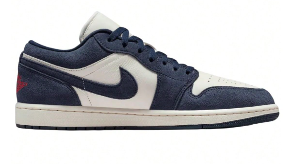 Air Jordan 1 Low SE 'Obsidian University Gold' Blue Sneakers Men IO7448-400