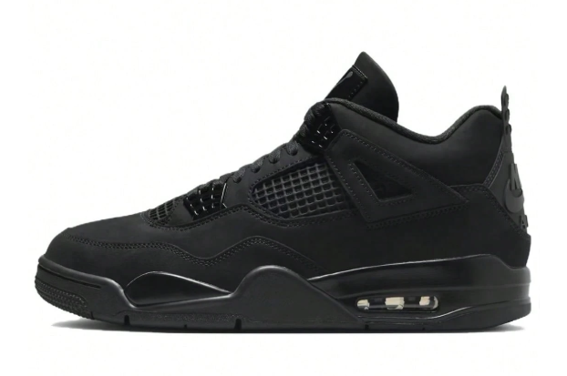 Jordan Air Jordan 4 "Black Cat" - Stylish And Comfortable Mid-Top Retro Basketball Shoes