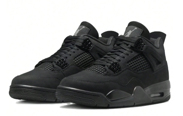 Jordan Air Jordan 4 "Black Cat" - Stylish And Comfortable Mid-Top Retro Basketball Shoes